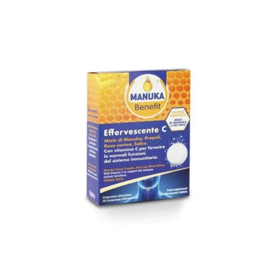 Manuka Benefit Ефервесцентни таблетки с витамин C и мед х 20