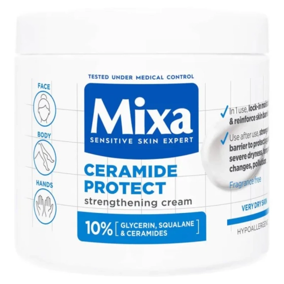 Mixa Ceramide Protect Крем за тяло, 400 мл