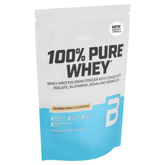 Biotech USA 100% pure whey 0.454 Bourbon vanilla