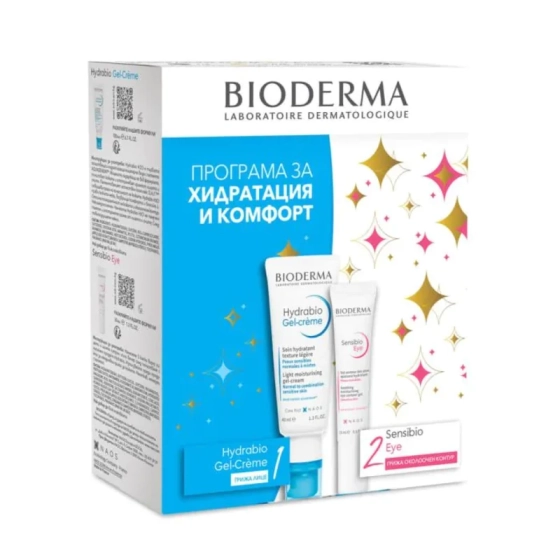 Bioderma Hydrabio Крем за суха и чувствителна кожа 40мл+Sensibio гел-крем за околоочен контур 15мл