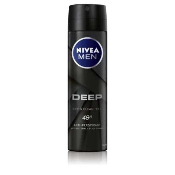 Nivea men дезодорант спрей мъжки против изпотяване deep 150мл