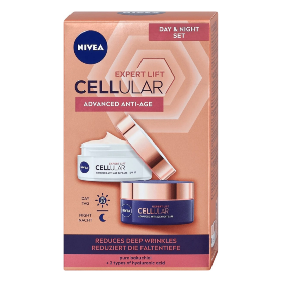 Nivea cellular expert lift дневен+нощен крем 50мл х2