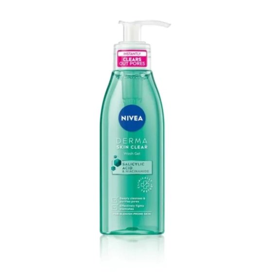 Nivea derma skin clear измиващ гел 150мл
