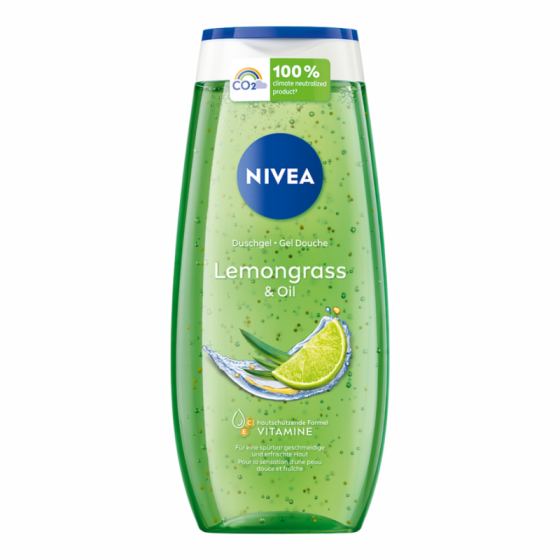 Nivea lemongrass&oil душ-гел за тяло с аромат на лимонова трева 250мл