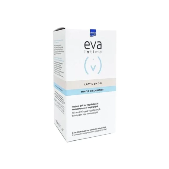 Eva Intima Lactic Гел за възстановяване влажността на влагалището pH 3.8 5г х 9 апликатора