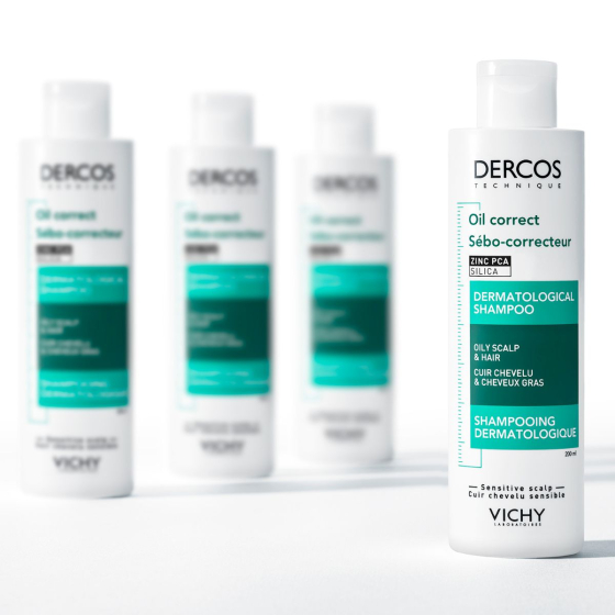 Vichy Dercos Oil Correct Себорегулиращ шампоан за мазна коса 200 мл 874366