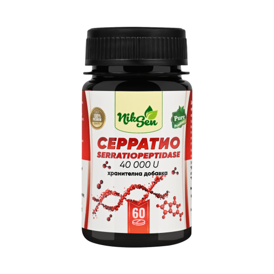 Серратио 40000 IU Serratiopeptidase таблетки х 60 Никсен