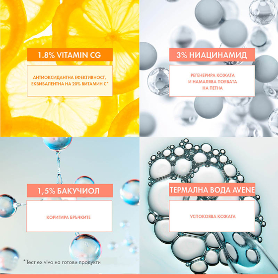 Avene Vitamin Activ Cg Озаряващ коригиращ серум 30мл