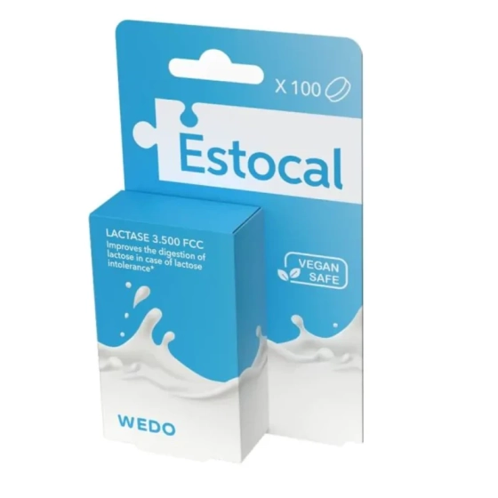 Estocal хранителна добавка при лактозна непоносимост х100 таблетки