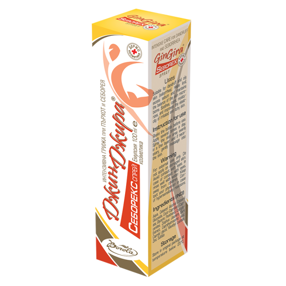 ДжинДжира себорекс спрей при пърхот и себорея 100мл