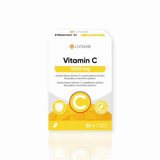 LIVSANE витамин С 1000мг с бавно освобождаване 60 таблетки