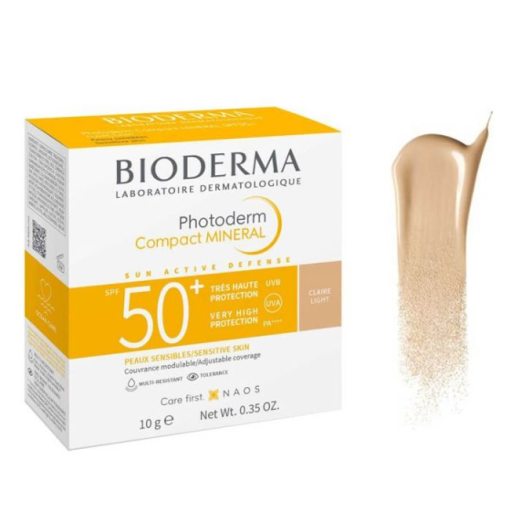 Bioderma Photoderm Слънцезащитна минерална пудра SPF50+ Светъл цвят 10 г