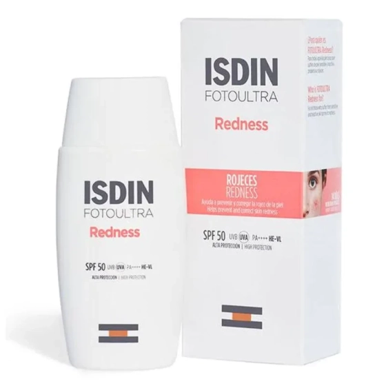 Isdin Fotoultra Redness Слънцезащитен флуид за кожа склонна към зачервяване SPF50 50 мл