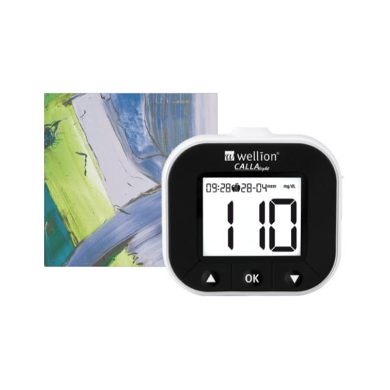 Wellion Calla Light Комплект Глюкомер за измерване на кръвна захар + тест ленти х50 бр