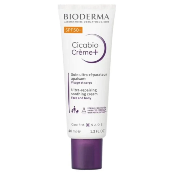 Bioderma Cicabio Creme+ SPF50+ Възстановяващ крем против пигментации 40мл