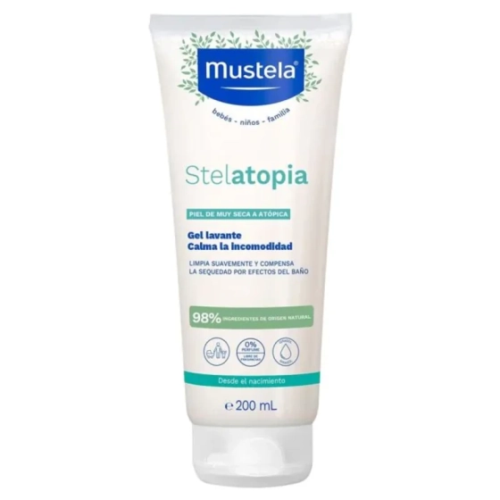 Mustela Stelatopia душ гел за атопична кожа 200мл
