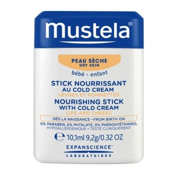 Mustela хидратиращ стик с колд крем 9,2гр