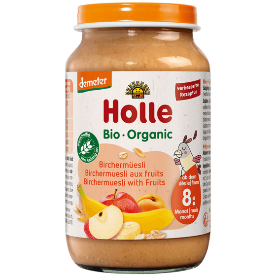 Holle Био пюре с мюсли Бирхер 8+ месеца 220г