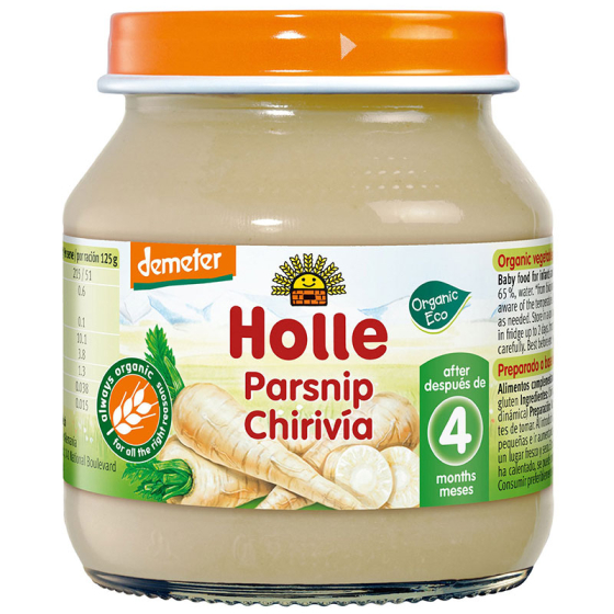 Holle Био пюре с пащърнак 4+месеца 125г