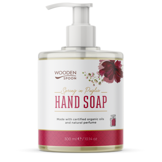 Wooden spoon Био течен сапун Spring in Puglia 300мл