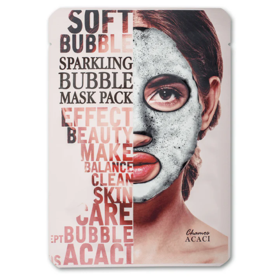 Chamos Acaci Бълбукаща детоксикираща маска 25мл .