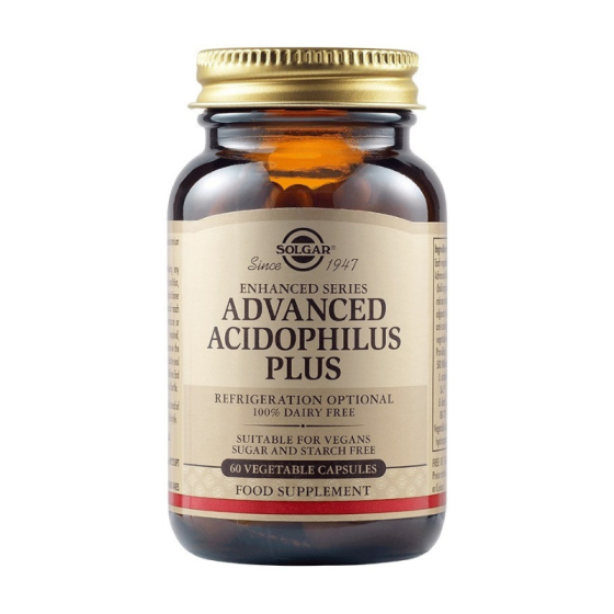 Solgar Advanced Ацисофилус Плюс при диария 60 капсули