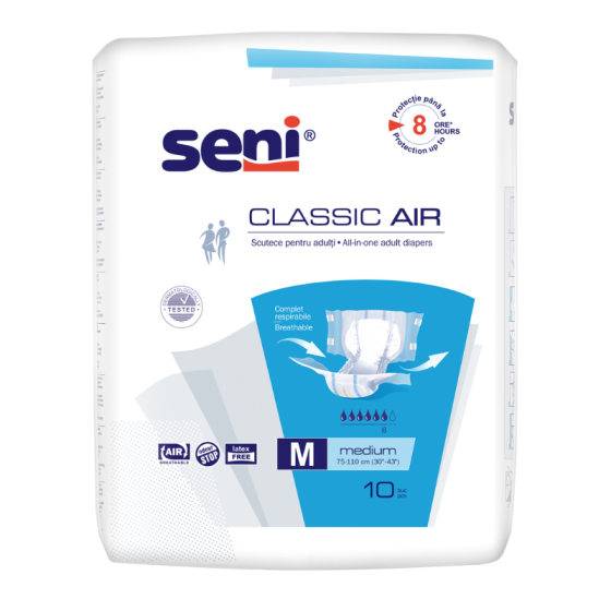 Seni Classic Air M Пелени за възрастни 10 броя