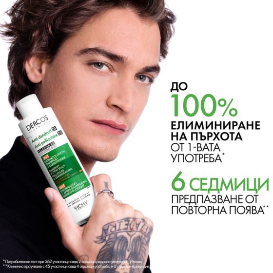 Vichy Dercos 2в1 Шампоан + Балсам против пърхот 200 мл 902380