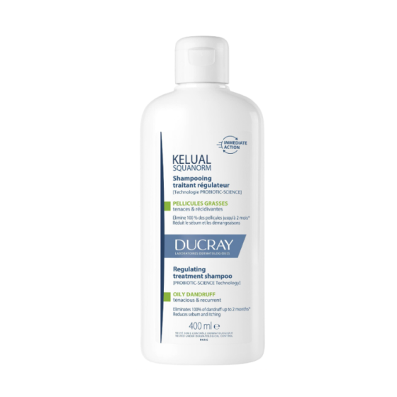 DUCRAY KELUAL SQUANORM ХИДРАТИРАЩ ТРЕТИРАЩ ШАМПОАН ПРОТИВ МАЗЕН ПЪРХОТ 400мл