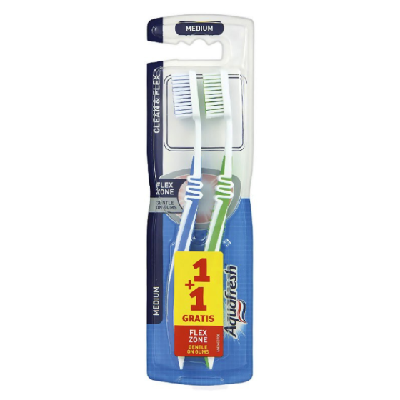 Aquafresh Duo Clean&Flex четка за зъби