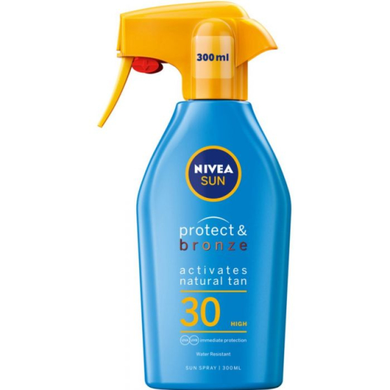 Nivea sun protect&bronze спрей spf30 300мл/86069