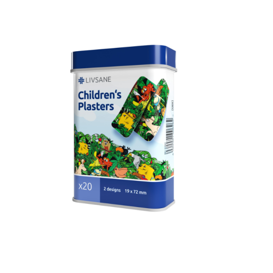 LIVSANE Детски пластири метална кутия два вида 20 броя