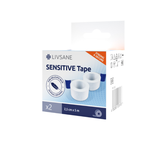 LIVSANE Sensitive Прикрепваща ролка 2,5см/5м