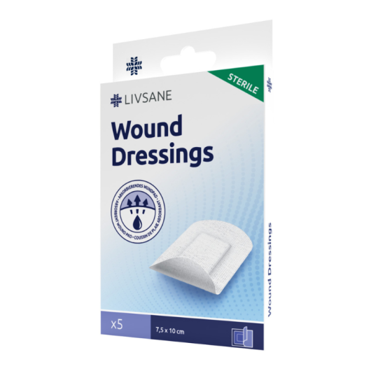 LIVSANE Стерилни пластир превръзки 7,5/10см 5 броя
