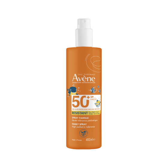 Avene Family Слънцезащитен спрей за възрастни за лице и тяло SPF50+ 400мл