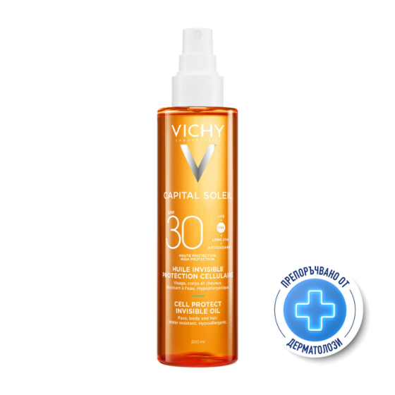 Vichy Soleil Cell protect Масло за лице, тяло и коса SPF30 200мл