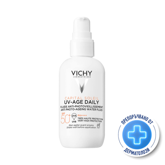 Vichy Soleil UV Age флуид за лице против фотостареене SPF50+ 80мл