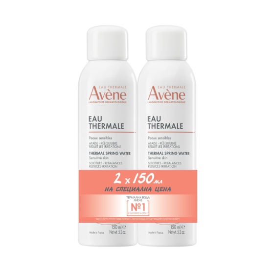 Комплект Avene Термална вода спрей 2х150мл