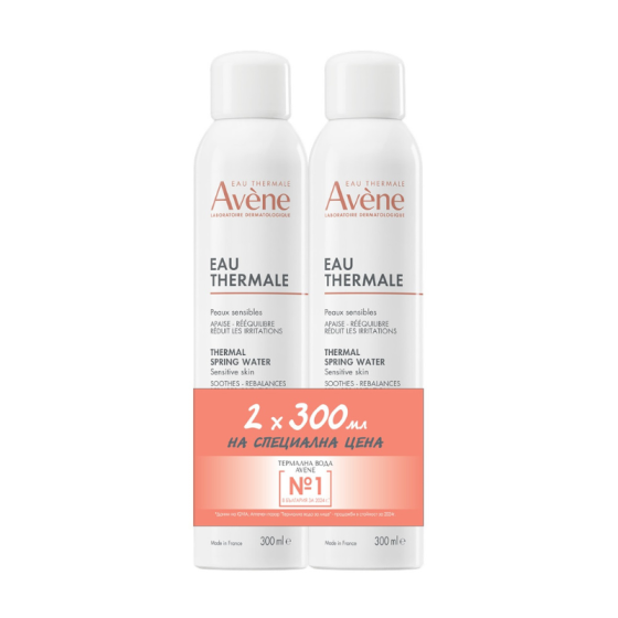 Комплект Avene Термална вода спрей 2х300мл