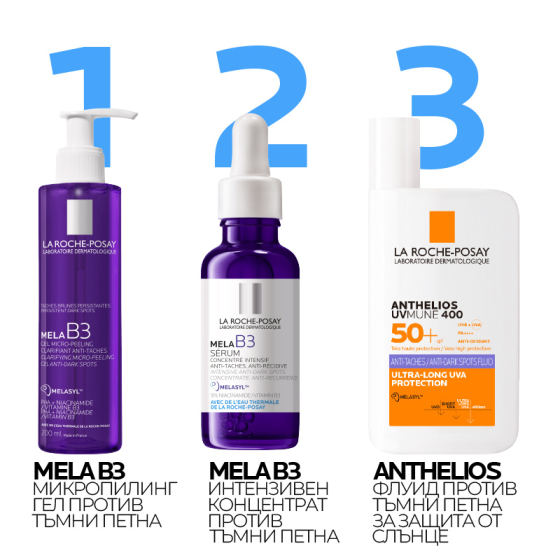 La Roche-Posay Mela B3 Почистващ микропилинг гел против тъмни петна 200мл 890069