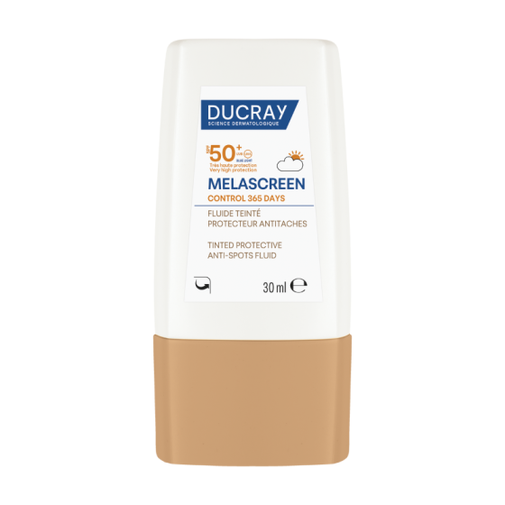 Ducray Melascreen Control 365 Days Тониран слънцезащитен флуид срещу петна SPF50+ 30мл