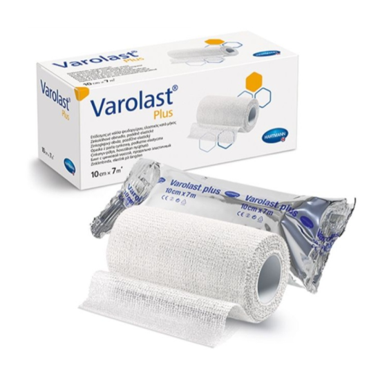 Varolast Plus Zinc Еластичен компресивен бинт с кремообразна цинкова паста 10 cm x 7 m