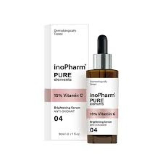 InoPharm Pure elements Серум за лице с 15% витамин C 30мл