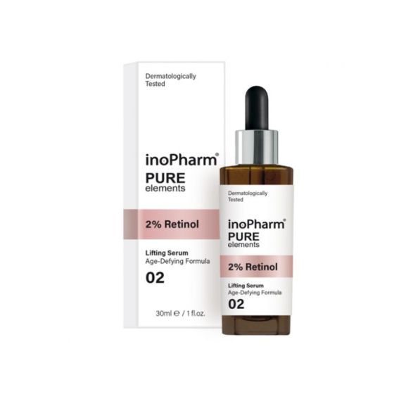 InoPharm Pure elements Серум за лице с 2% ретинол 30мл