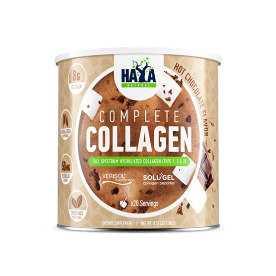 Haya Labs Complete Колаген Тип I, II & III шоколад - Solugel & Verisol 260г