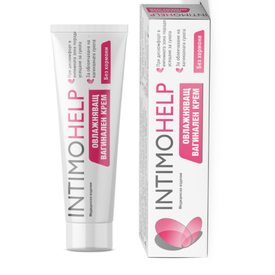 ИнтимоХелп овлажняващ вагинален крем без хормони 50мл