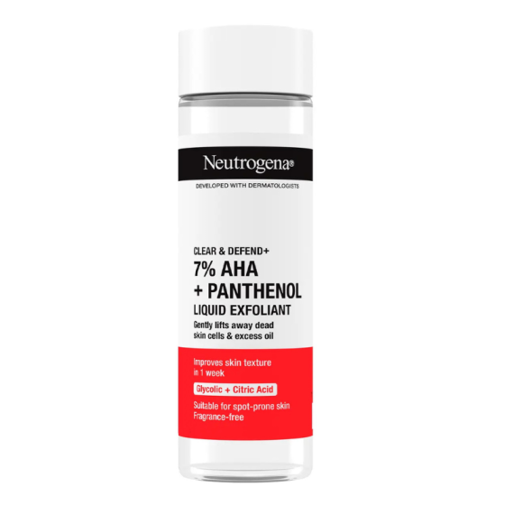 Neutrogena Clear & Defend+ Течен ексфолиант за лице 125мл