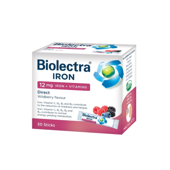 Биолектра Желязо Директ с вкус на горски плодове 30 сашета
