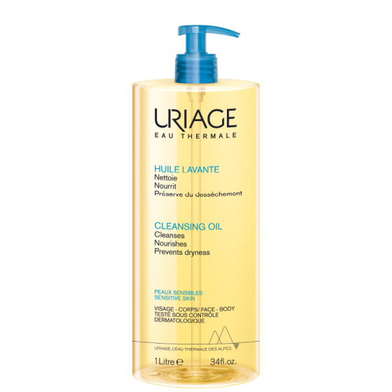 Uriage huile nettoyante уханно измиващо гел-олио  1000мл
