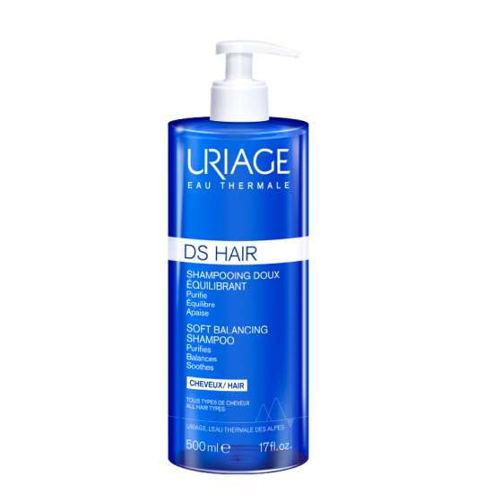 Uriage ds hair нежен балансиращ шампоан 500мл